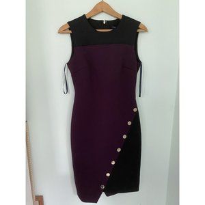 2/$25Tommy Hilfiger Black and Purple Formal Dress